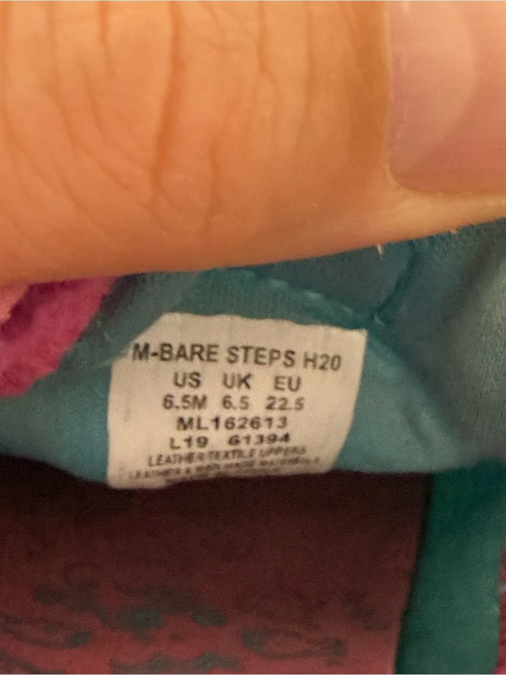 Merrell Kids Teal Pink Orange Mermaid Bare Steps Water Shoe